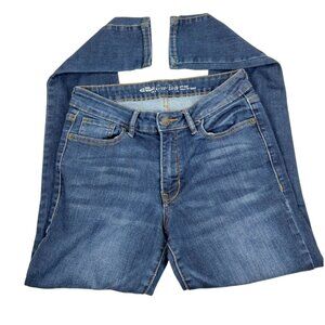 Old Navy Womens 8 Regular Rock Star Mid Rise Denim Straight Leg Jeans